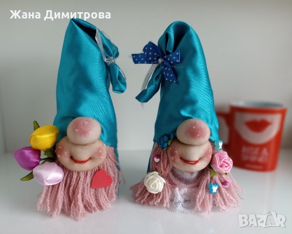 Влюбени гномчета , снимка 3 - Декорация за дома - 34426466