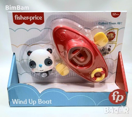 Навиваща се лодка с мече за вана Fisher Price, снимка 1