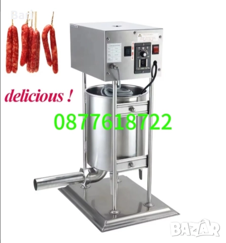 Професионални електрически пълначки за месо с педал 10л и 15л, снимка 6 - Обзавеждане на кухня - 52537378