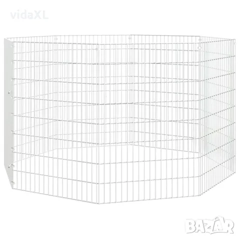 vidaXL Ограждение за свободно отглеждане на животни 8-панела 54x80 см, снимка 3 - Други стоки за животни - 56146326