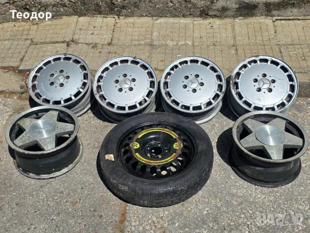 Лети джанти за Mercedes 15" 5x112 (W201 / W124) и Резервна гума патерица за 155/70/R17 