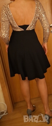 Официална рокля с пайети Fervente , снимка 2 - Рокли - 50026591