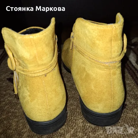 Жълти боти, снимка 4 - Дамски боти - 50313424