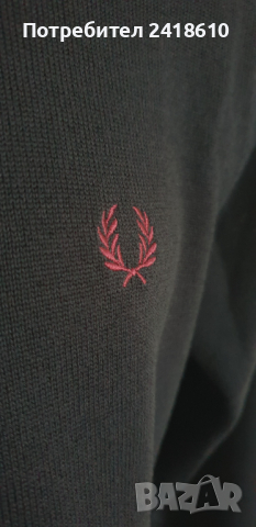 Fred Perry Merino Wool/ Cotton Mens Size M НОВО! ОРИГИНАЛ! Мъжки тънък Вълнен Пуловер!, снимка 8 - Пуловери - 44826702