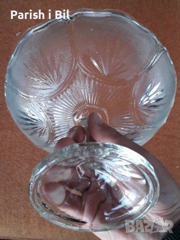 Стъклена Купа 'Фруктиера' за Плодове,поднос, снимка 5 - Антикварни и старинни предмети - 40114803