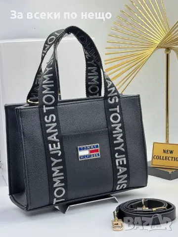 Tommy Hilfiger Дамска Чанта С Бродирано Лого И Къса И Дълга Дръжка Томи Хилфигер - 4 Цвята Код A551, снимка 9 - Чанти - 50153880