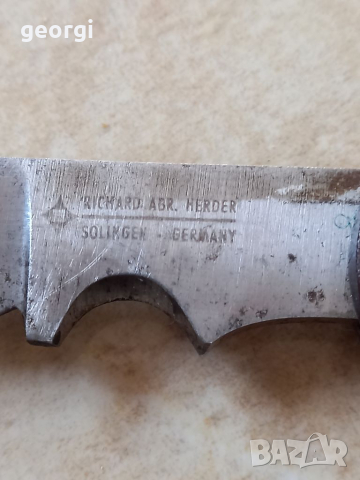 Стар сапьорен нож Solingen WW2, снимка 2 - Колекции - 36336769