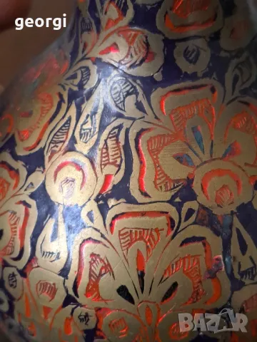 Ретро месингов емайлиран чайник   19/1, снимка 8 - Антикварни и старинни предмети - 49036720