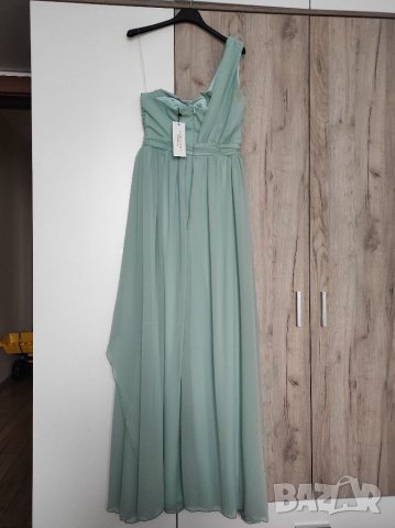 Нова официална рокля С/М размер цвят мента , снимка 3 - Рокли - 35982215
