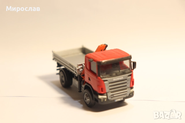 HERPA H0 1/87 SCANIA САМОСВАЛ КРАН КАМИОН МОДЕЛ, снимка 7 - Колекции - 52864846