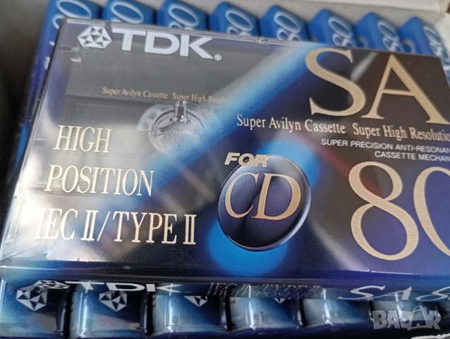 OVP TDK SA 80 чисто нови хромни касети