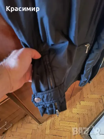 Черно яке с качулка, сезон пролет-есен, снимка 5 - Якета - 50353779