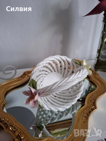 Порцеланова кошничка , снимка 7 - Декорация за дома - 52890208