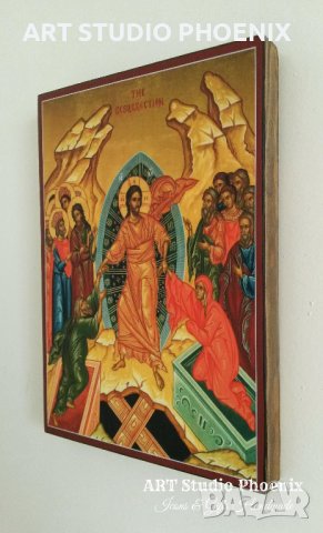 Икона Възкресение Христово ikona Vuzkresenie Hristovo, снимка 3 - Икони - 17572694