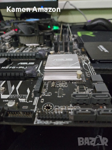 дъно asus prime H270-plus ddr4 + 8ram + 120ssd , снимка 2 - Дънни платки - 53612895