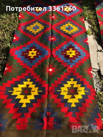  Тетевенски килим и пътека, снимка 5 - Килими - 47463140