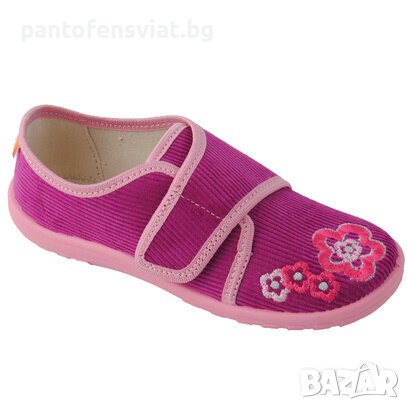 Детски пантофи розово кадифе 28/33, снимка 1