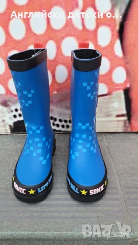 Английски детски гумени ботуши-Sonic, снимка 6 - Детски боти и ботуши - 50322258