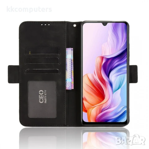ZTE Blade A76 5G Magnetic Wallet Кожен Калъф и Протектор, снимка 14 - Калъфи, кейсове - 51200014