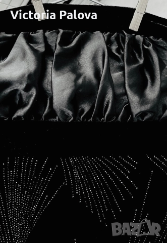  Рокля ENVY  за Нова година - кадифе с кристали, снимка 4 - Рокли - 52796187