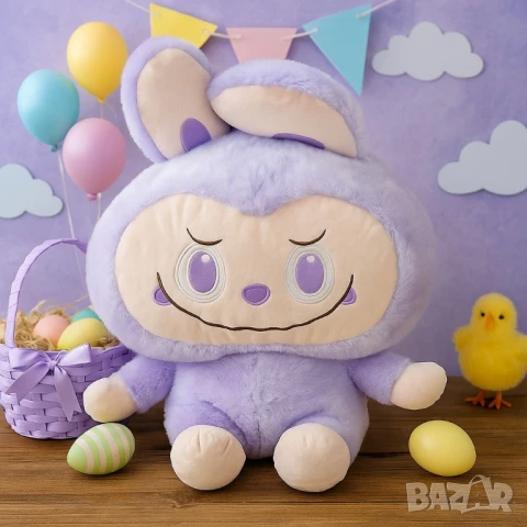 Огромна плюшена играчка Лабубу – 100 см, снимка 5 - Други - 51065143