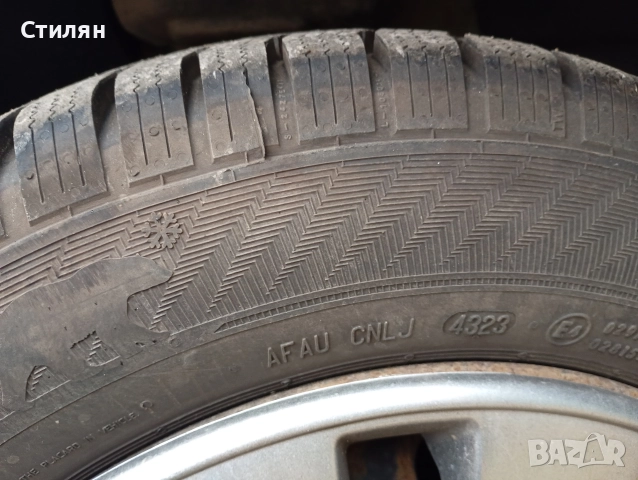 Зимни гуми 165/70/14 с джанти 4х108, снимка 4 - Гуми и джанти - 52661634