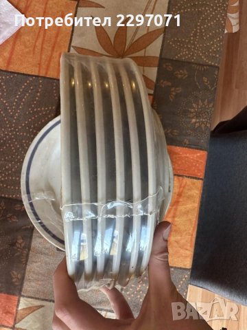 Чинии със син кант, снимка 2 - Чинии - 41101133