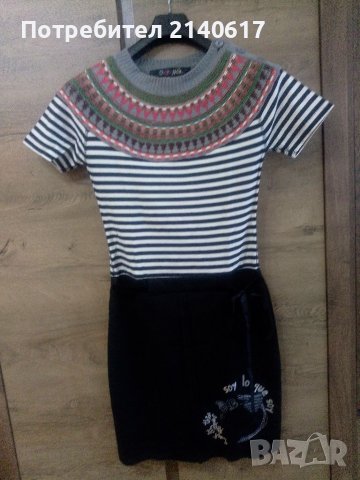Рокля за момиче Desigual XS, снимка 3 - Рокли - 39879893