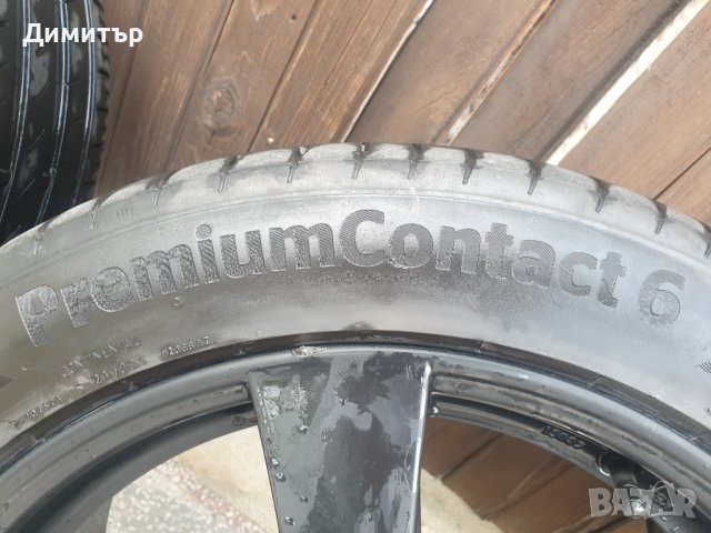 4 броя джанти Dezent 8Jx18H2 5х112,ЕТ 35 с гуми CONTINENTAL Premium Contact 6 245/45 R18 96Y., снимка 10 - Гуми и джанти - 41625643