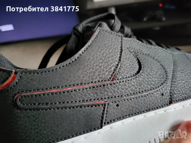 Nike Air Force 1 Low 1/1 Black Chile Red Pine Green уникални, снимка 13 - Маратонки - 51914194