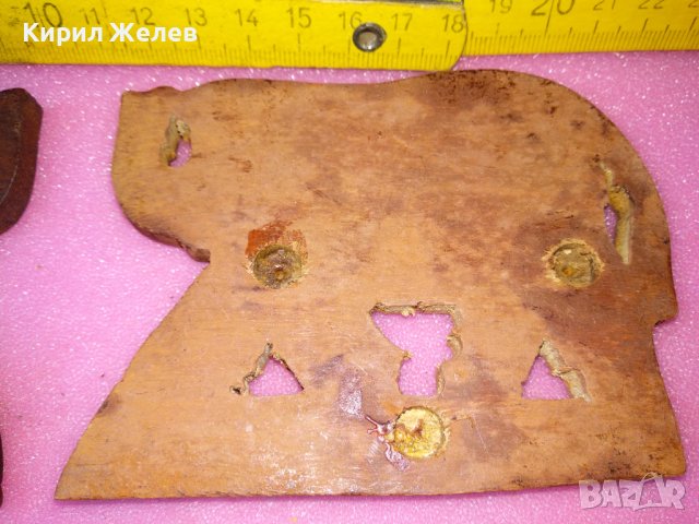 2 СТАРИ АЗИАТСКИ СЛОНЧЕТА АРТ ПАНО от САНДАЛОВО ДЪРВО и МЕСИНГ РЪЧНА ИЗРАБОТКА 42835, снимка 10 - Пана - 44185181