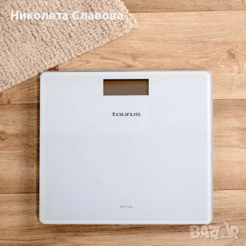 Везна за баня Taurus Inception – дигитална, закалено стъкло, 3–180 кг, модерен дизайн, снимка 2 - Други - 51526920