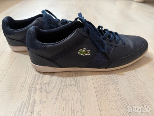 Lacoste оригинални мъжки кецове от естествена кожа, снимка 8 - Кецове - 51029309