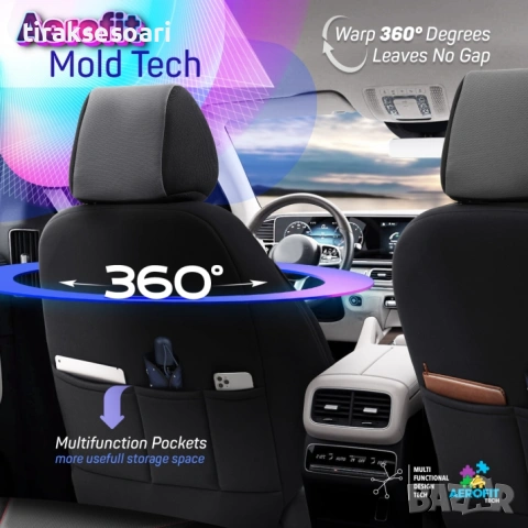 Луксозна тапицерия OTOM Core Design черна с червен шев – универсален комплект, снимка 6 - Аксесоари и консумативи - 53625064