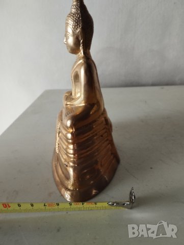 месингова статуетка-буда, снимка 4 - Антикварни и старинни предмети - 41840777