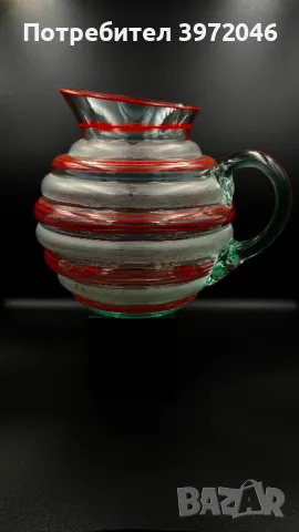 Ураново стъкло / антикварни кани / , снимка 3 - Антикварни и старинни предмети - 49463469