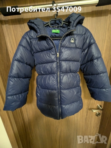 Тъмносиньо зимно яке United colors of Benetton , снимка 1