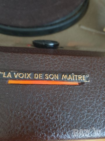 Много рядък грамофон LA VOIX DE SON MAITRE, снимка 7 - Антикварни и старинни предмети - 41101008