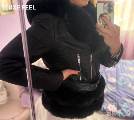 Дамско Кожено Яке с Пух ✨, снимка 3 - Якета - 52424703