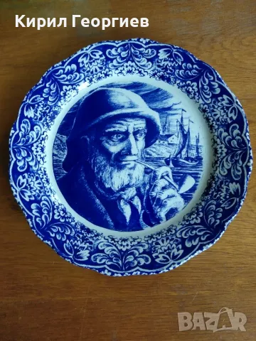 Колекционерска порцеланова чиния за стена   Delft, снимка 1