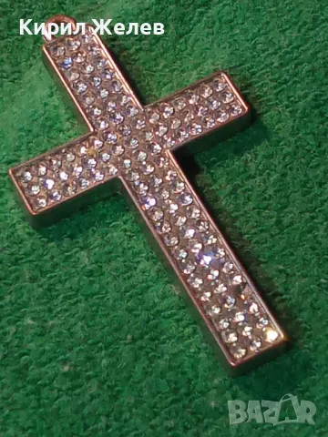 СТИЛЕН ПОСРЕБРЕН КРИСТАЛЕН ФЕШЪН АРТ МЕДЕН НАГРЪДЕН КРЪСТ 44739, снимка 14 - Колиета, медальони, синджири - 47111731