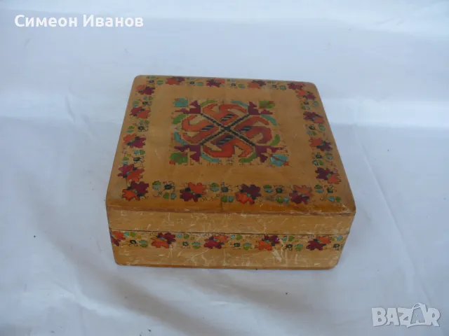 Стар интересна дървена кутия #1418, снимка 1