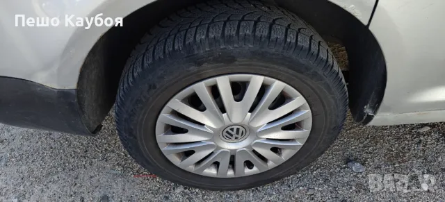 Железни джанти с Тасове и Гуми VW Caddy 5x112, снимка 2 - Гуми и джанти - 47518900