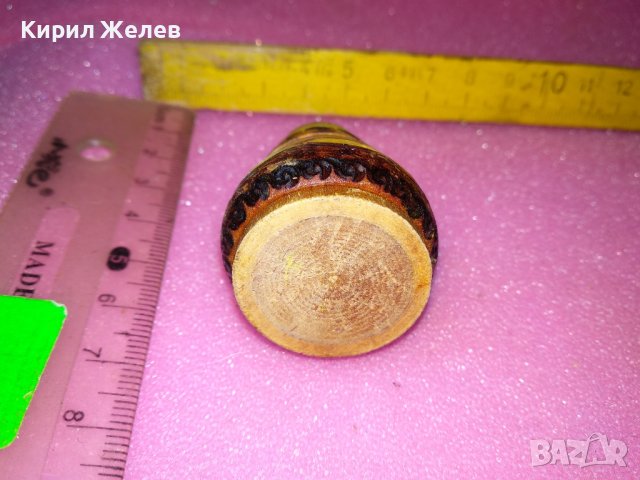 СТАРА ПИРОГРАФИРАНА ЕТНО СТИЛ РИСУВАНА СОЛНИЧКА с КАПАЧЕ 42819, снимка 9 - Други ценни предмети - 44184944