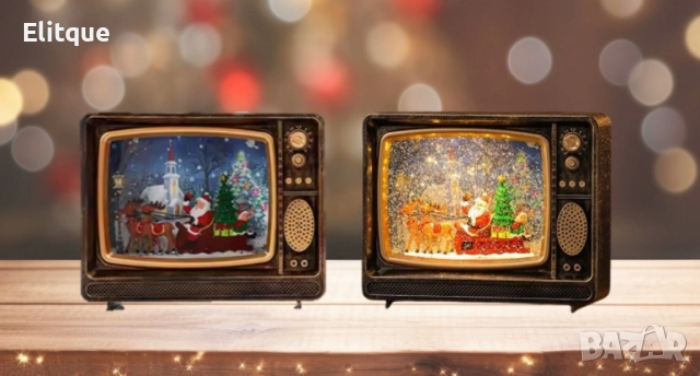 Коледен ретро телевизор - декорация, снимка 6 - Други - 52466354