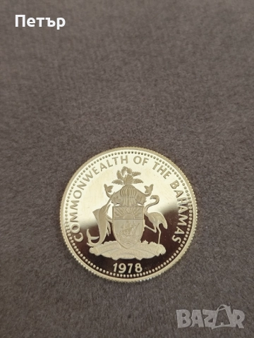 100 златни долара Бахамските острови , снимка 2 - Нумизматика и бонистика - 51445749