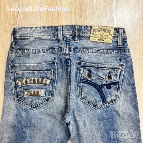 Мъжки дънки Kaporal 5 Baltimor, размер W30 L32 сини прави, снимка 4 - Дънки - 53253213