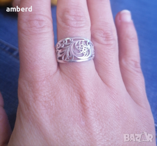 Сребърен пръстен - модел R006A, снимка 3 - Пръстени - 44699921