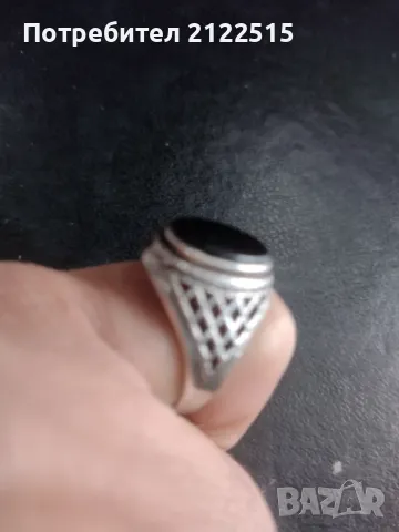 мъжки сребърен пръстен 6 гр, снимка 2 - Пръстени - 49120167