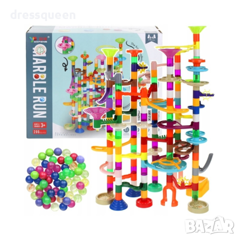 8107 Играчка конструктор писта със светещи топчета - комплект 200 части, снимка 12 - Коли, камиони, мотори, писти - 44615258